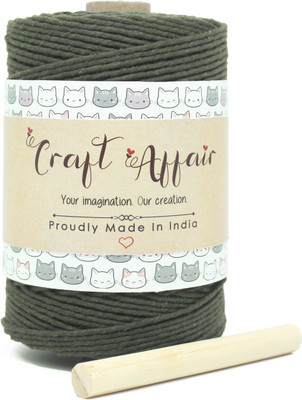 Craft Affair Olive Thread(100 m Pack of1)