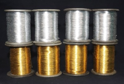 Vradah gold, silver Thread(2000 m Pack of8)