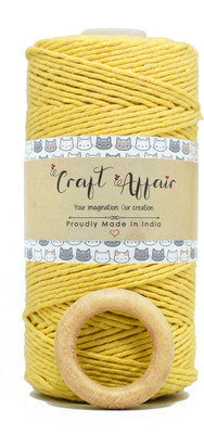 Craft Affair Mustard Thread(100 m Pack of1)