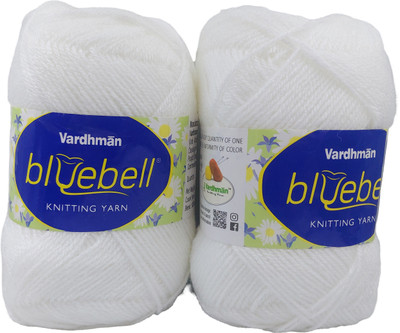 ARTPARASITE Knitting Bluebell Yarn Wool Ball Hand Soft Fingering Crochet Acrylic Yarn Thread Thread(300 m Pack of2)