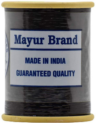 Hunny - Bunch Metallic Flat Badla [Shiny Lurex] Thread (Pack of 1)(Black) Thread(1000 m Pack of1)