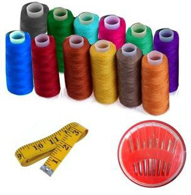 Clezaro Multicolor Thread(300 m Pack of12)