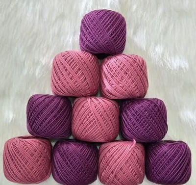 Lipsa Enterprise Dark Pink + Purple Thread(30 m Pack of10)