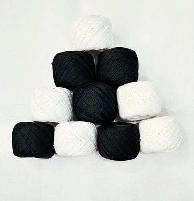 JOEJOE Black, White Thread(40 m Pack of10)
