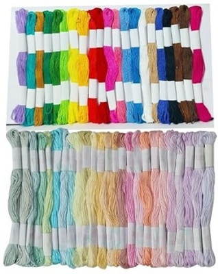 ANWALA MARKA Hand work DIY art crafts projects, bracelet jewellery Tassels making Crochet Thread(7.5 m Pack of50)