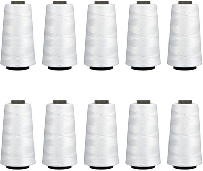 REALMARA 10White Thread(3000 m Pack of10)