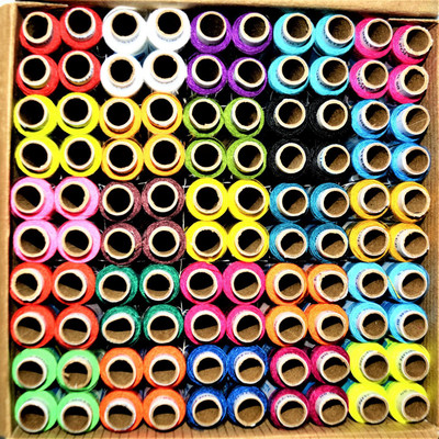 SHINING MOON Multi Color Thread(150 m Pack of100)