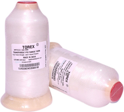 TOREX 0.20mm nylon monofilament polyamide transparent clear Thread(5000 m Pack of2)