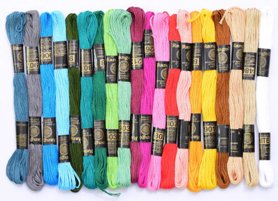 M.G Enterprise 20 Pc Multicolor3 Thread(8 m Pack of20)