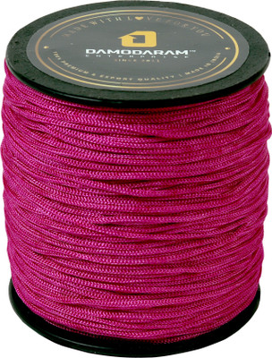 DAMODARAM 1mm Nylon Macrame Thread Cord Dori For Art Craft & DIY Projects (Magenta) Thread(100 m Pack of1)