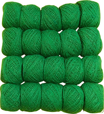 VAHISSH Solid Green Thread(50 m Pack of20)