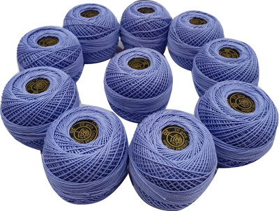 Quickcollection Red Rose Crochet Yarn Ball Stitching Thread No. 605 L Thread(90 m Pack of10)
