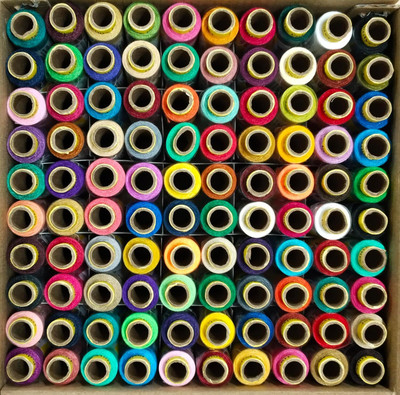Palak Yarn Multicolor02 Thread(150 m Pack of100)