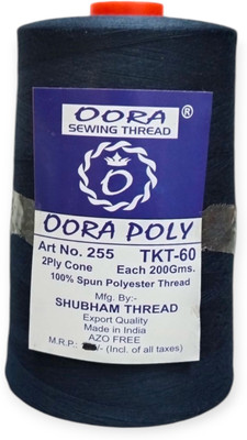Oora Poly Navy Thread(8000 m Pack of1)