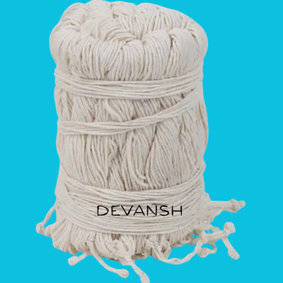 Devansh White Cotton Janeu Thread for Puja | Mota Dhaga for Rituals, Yajna, Upanayan Thread(12 m Pack of20)
