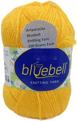 ARTPARASITE 100Gm Soft Acrylic Yarn for Knitting Crochet Wool Ball Needles Light Orange Thread(300 m Pack of1)
