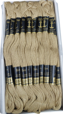 ARTPARASITE Embroidery Threads Pack of 10 Skeins Anchor Hand Cross Stitch Skeins Cotton Thread(8 m Pack of10)