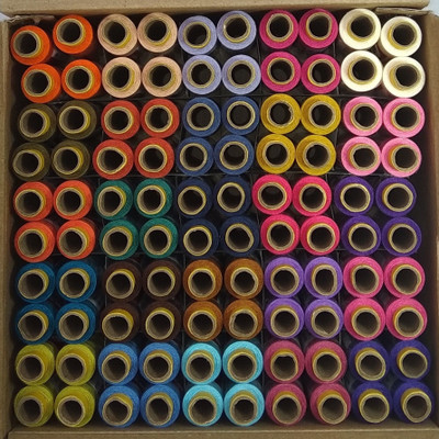 LightZone 100 tubes (25 shades each 4 in no) Set-3 Thread(130 m Pack of2)