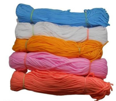 KHUSHA CREATIONS Macrame Dori 10 Metre Each :Total 50 metre Thread(10 m Pack of5)