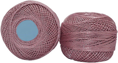 Jully Metallic Crochet Mercerised Cotton Shining Thread/Yarn Ball(Shade - 1192) Thread(500 m Pack of10)
