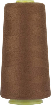 Hunny - Bunch Spun Polyester Overlocking Thread Brown Thread(5000 m Pack of1)