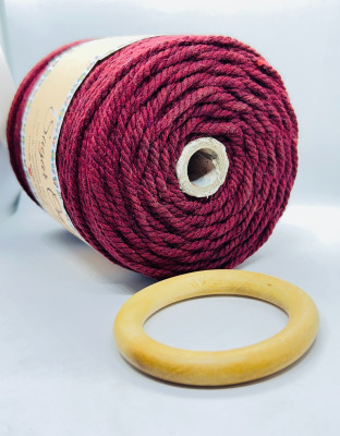 SAGARCRAFT Maroon Thread(100 m Pack of1)