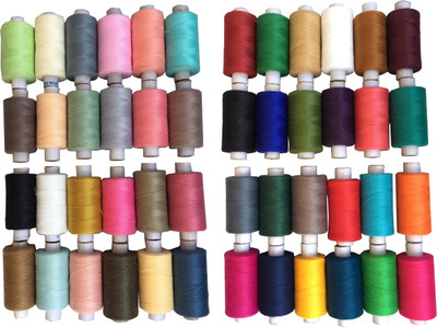 Homeistic Applience Light Color And Dark Color Thread(800 m Pack of48)