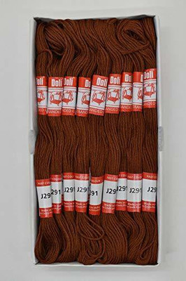 Hunny - Bunch Doli Stranded Cotton Skiens Cross Stitch Embroidery Threads(Shade no. 291) Thread(8 m Pack of25)