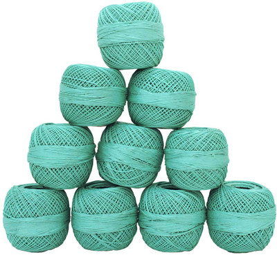 Embroiderymaterial Light Blue Crochet Cotton Thread(130 m Pack of10)