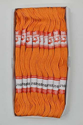 Hunny - Bunch Doli Stranded Cotton Skiens Cross Stitch Embroidery Threads(Shade no. 168) Thread(8 m Pack of25)