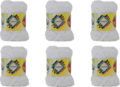 coriox White Thread(100 m Pack of6)