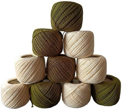 Sygnius Mendi Green + Cream Thread(30 m Pack of10)