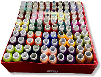 deleemoonts Multicolor Thread(150 m Pack of100)