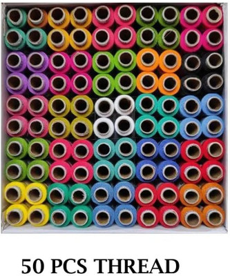 DEALDASH MULTICOLOR Thread(150 m Pack of50)