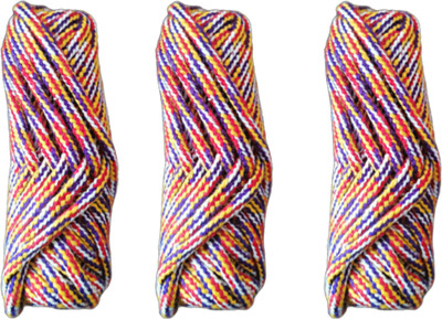 Nada MULTICOLOUR PYJAMA DORI STRINGS THREAD Thread(21 m Pack of3)