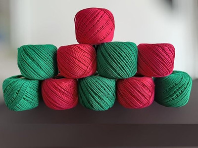 Sygnius Rani Pink + JERRY Green Thread(30 m Pack of10)