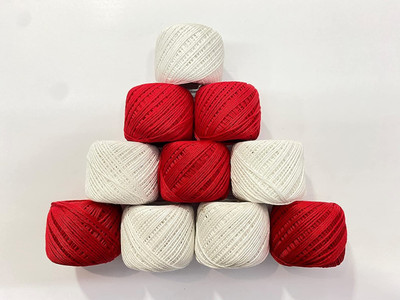 FOLIAM RED + WHITE Thread(30 m Pack of10)