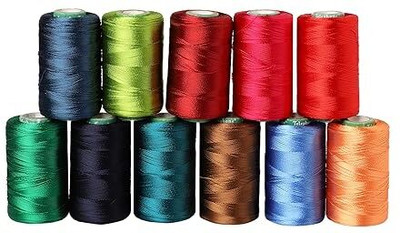 PINACO INDIA multi colour Thread(8 m Pack of10)