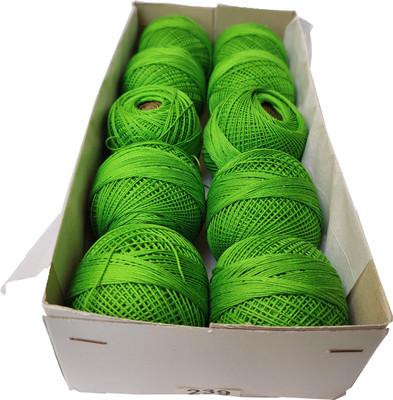 Quickcollection Redrose Thread Cotton Embroidery Balls (Dn No. 239) Thread(90 m Pack of10)