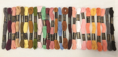 Homeistic Applience Premium Stranded Cotton Threads for Hand Embroidery Skein Craft New Multicolors Thread(8 m Pack of25)