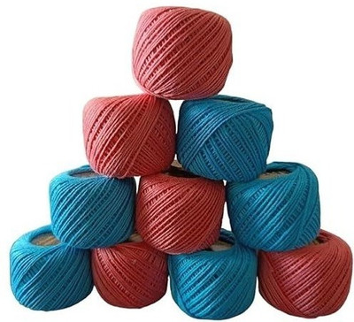 FOLIAM Dark Peach + Sky Blue Thread(30 m Pack of10)