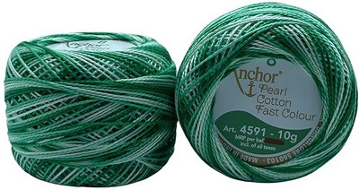 PINACO INDIA Green/White 01213 Thread(30 m Pack of2)