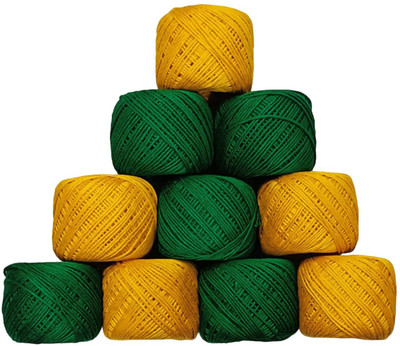 Sygnius GREEN & HALDI YELLOW Thread(30 m Pack of10)