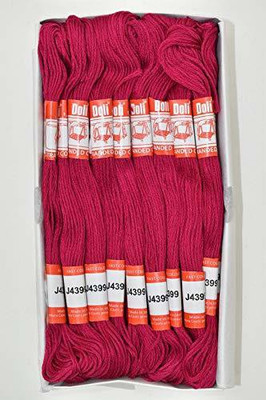 Hunny - Bunch Doli Stranded Cotton Skiens Cross Stitch Embroidery Threads(Shade no. 4399) Thread(8 m Pack of25)