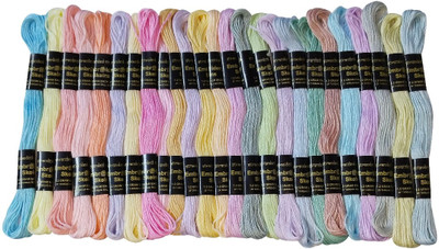 ANWALA MARKA Hand work DIY art crafts projects, bracelet jewellery Tassels making Crochet Thread(7.5 m Pack of25)