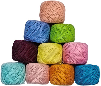 Lipsa Enterprise LIGHT MULTI THREAD Thread(30 m Pack of10)
