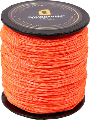 DAMODARAM 2mm Nylon Macrame Thread Cord/Dori For Art Craft & DIY Projects (Neon Orange) Thread(100 m Pack of1)