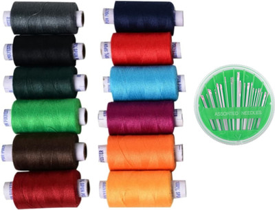 Clezaro Multicolor Thread(300 m Pack of14)