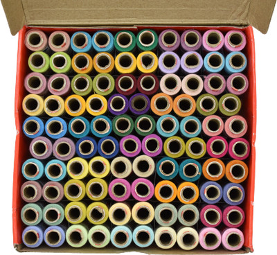 Hunny - Bunch multicolor Thread(180 m Pack of100)