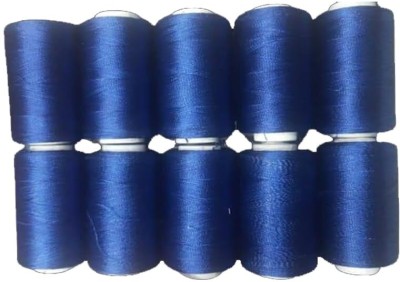 Veenas Enterprises Dark Blue Thread(900 m Pack of10)